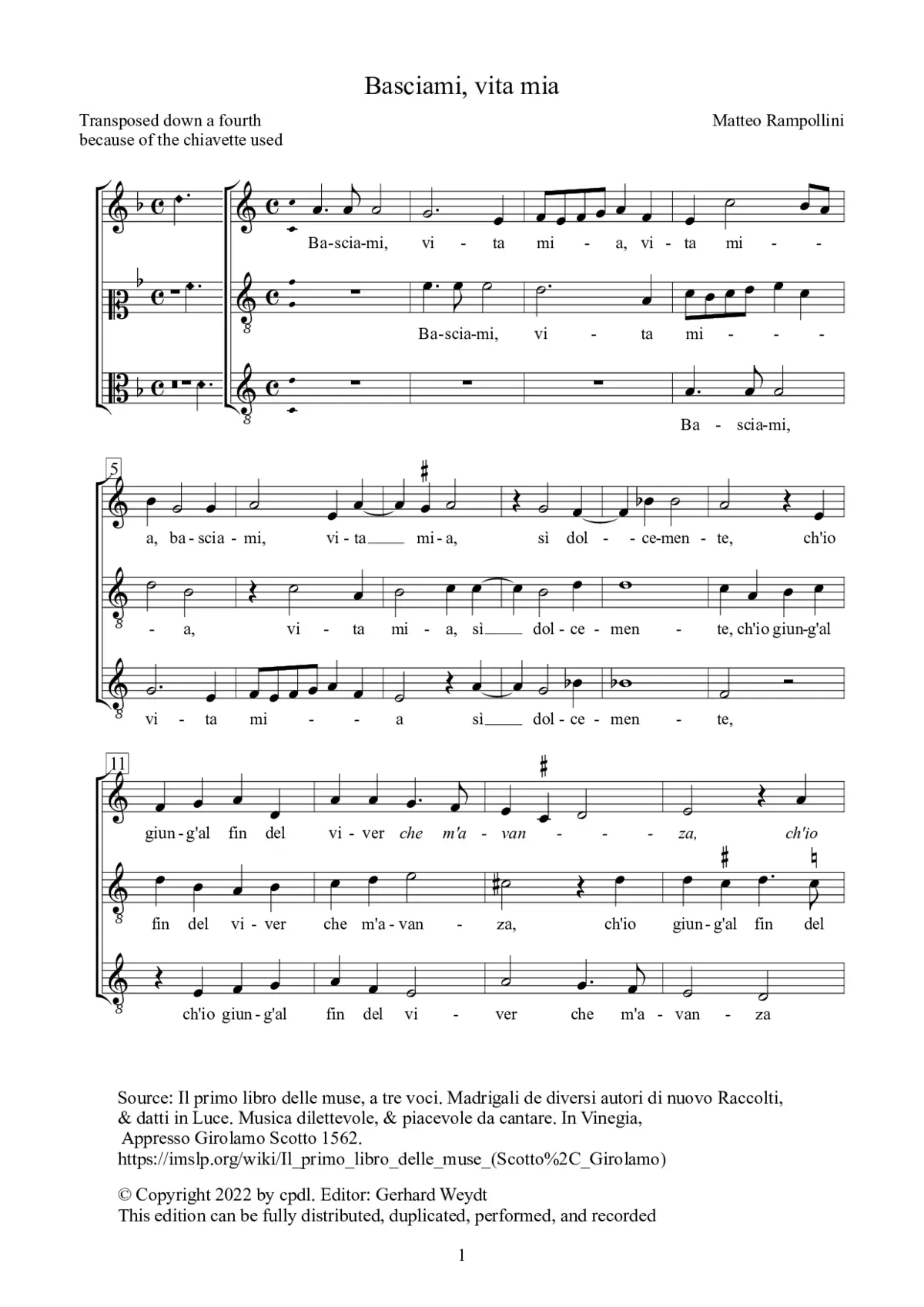 Basciami, vita mia - Page 1