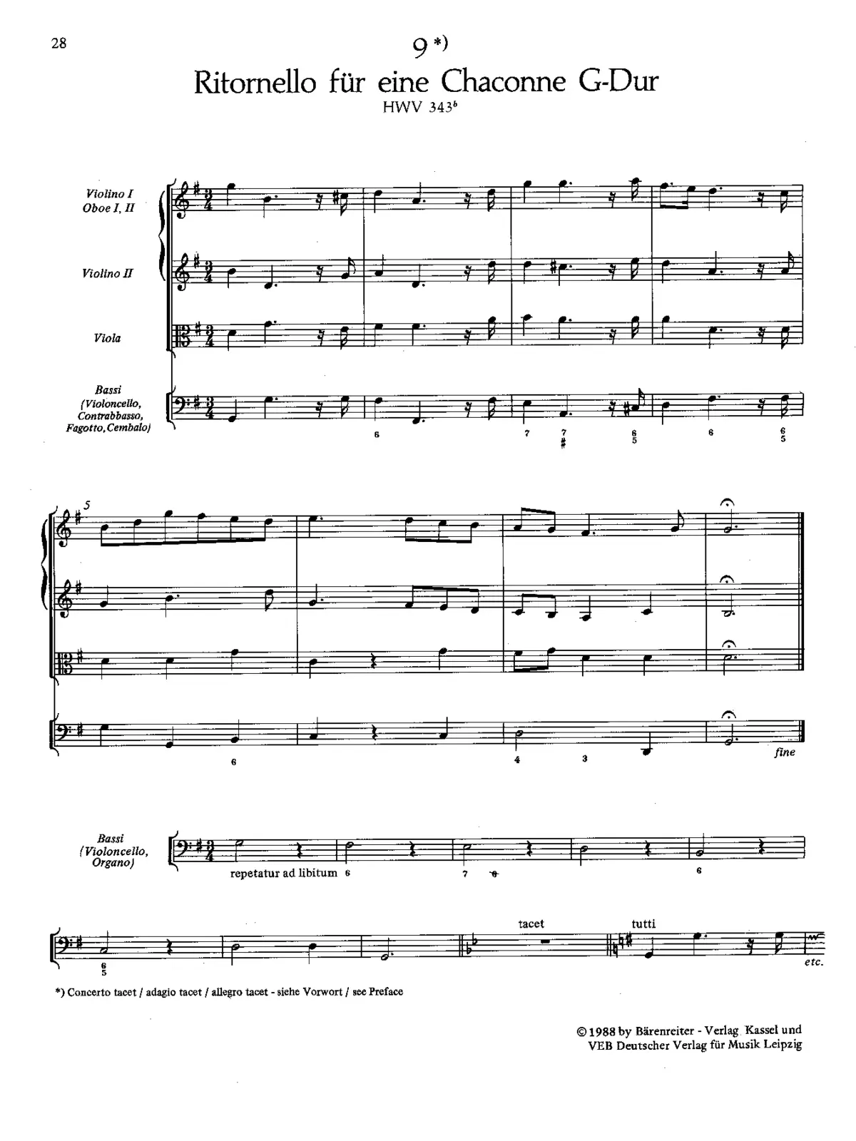 Ritornello in G major - Page 1