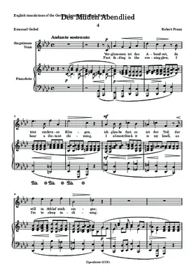 Des Müden Abendlied