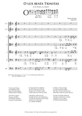 O lux beata Trinitas