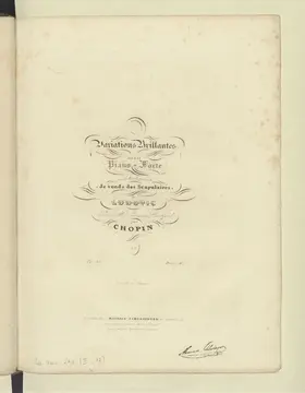 Variations brillantes pour le pianoforte sur le rondeau favori "Je vends des scapulaires" de Ludovic de Hérold et Halevy