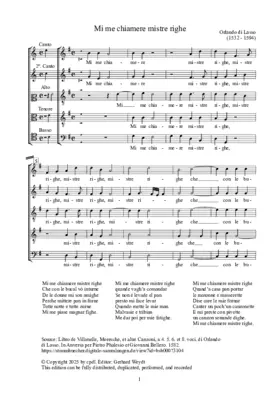 Mi me chiamere mistre righe