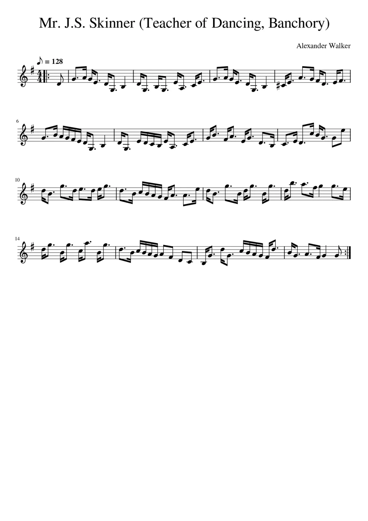 Mr. J.S. Skinner (Teacher of Dancing Banchory) - Page 1