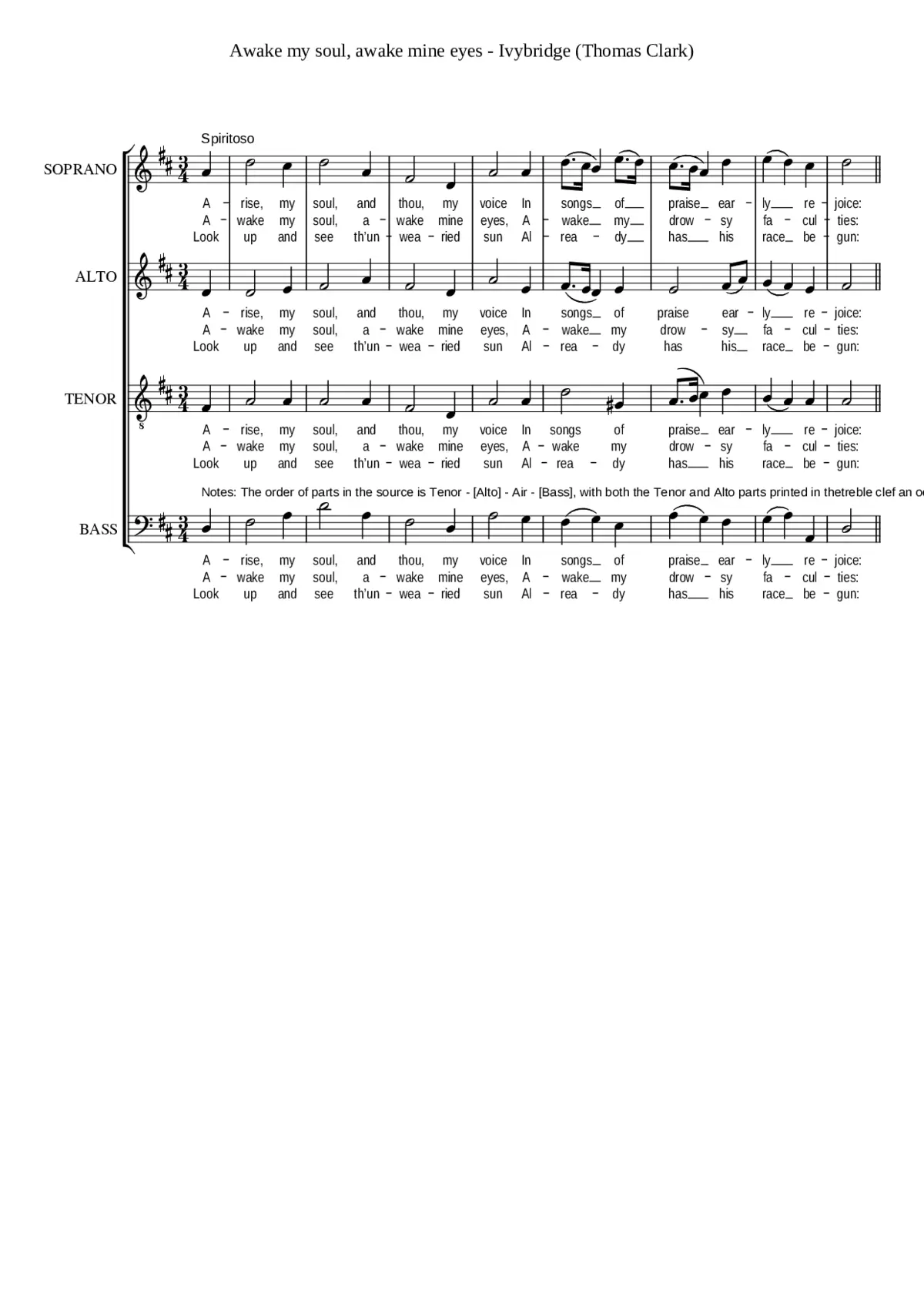 Awake my soul awake mine eyes - Page 1