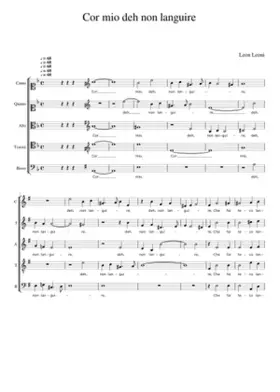 Cor mio deh non languire