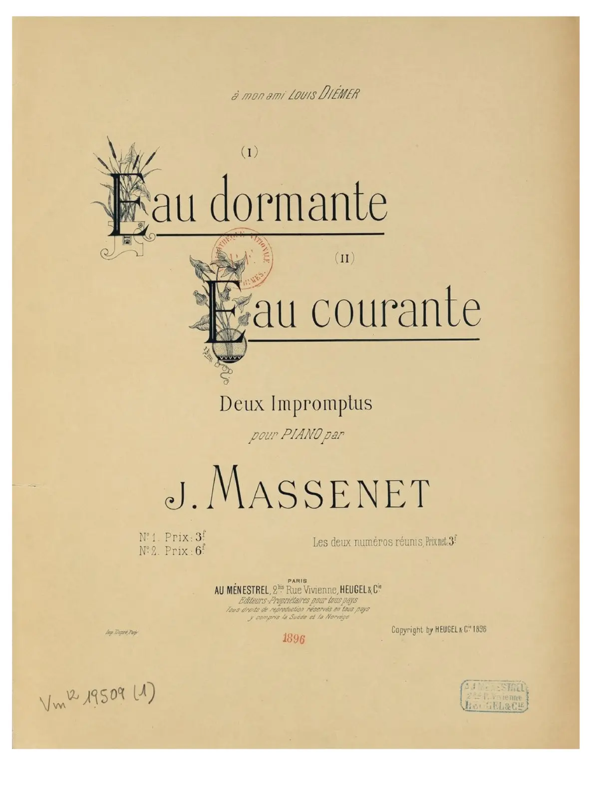 Deux impromptus pour piano - Page 1