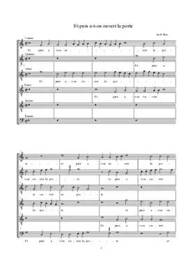 Et puis a-t-on ouvert la porte