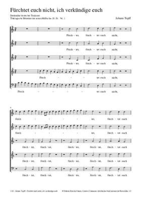 Fürchtet euch nicht, ich verkündige euch