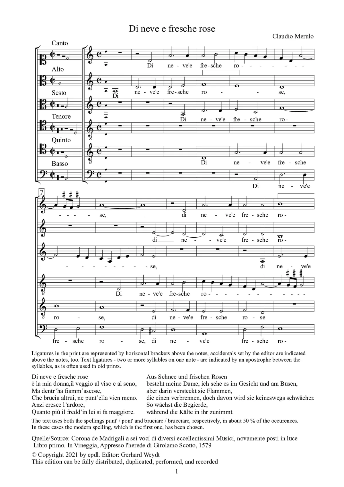 Di neve e fresche rose - Page 1