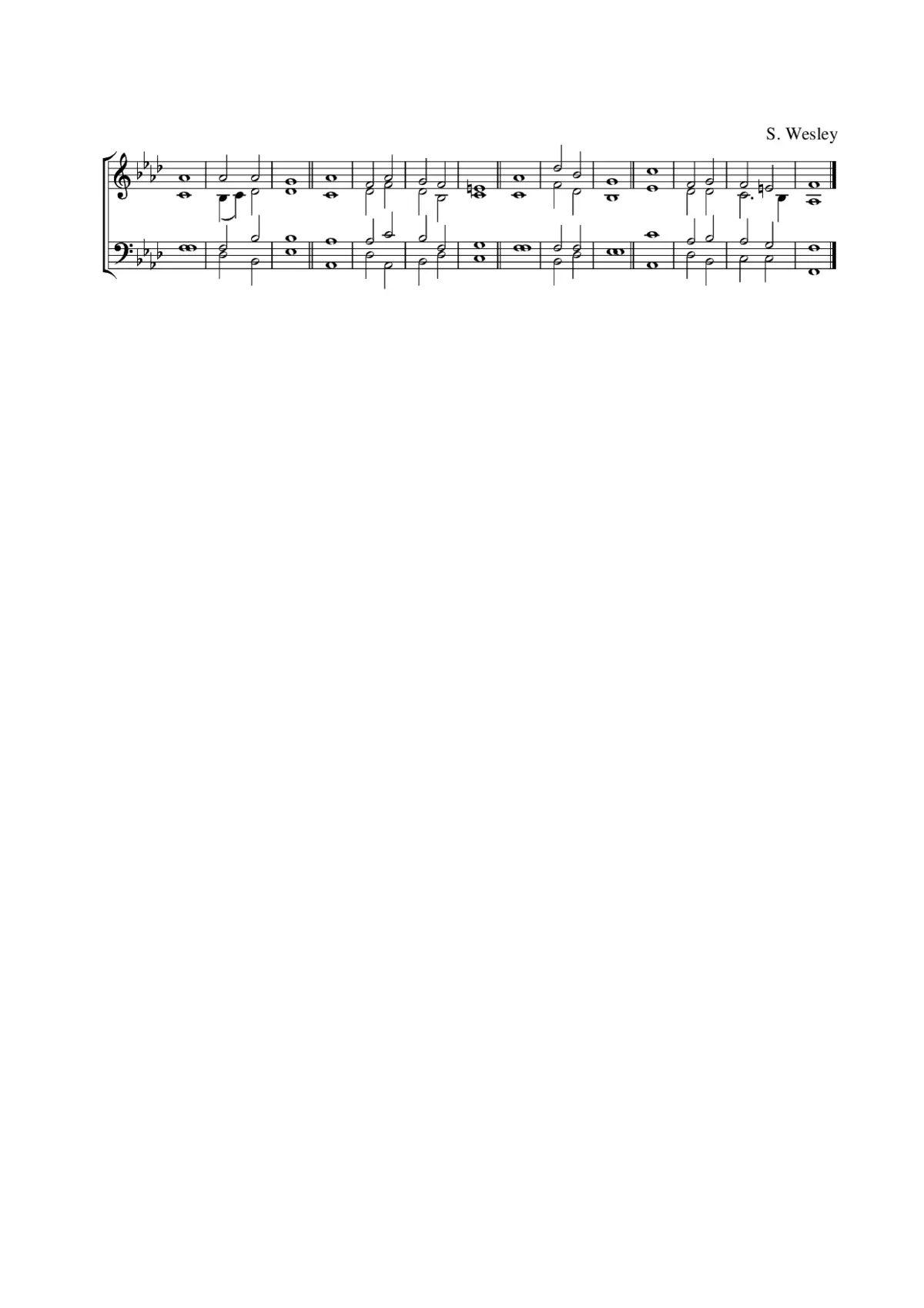 Double chant in F minor - Page 1