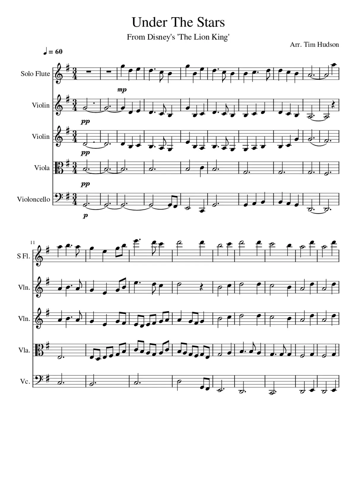 the lion king -Under The Stars - Page 1