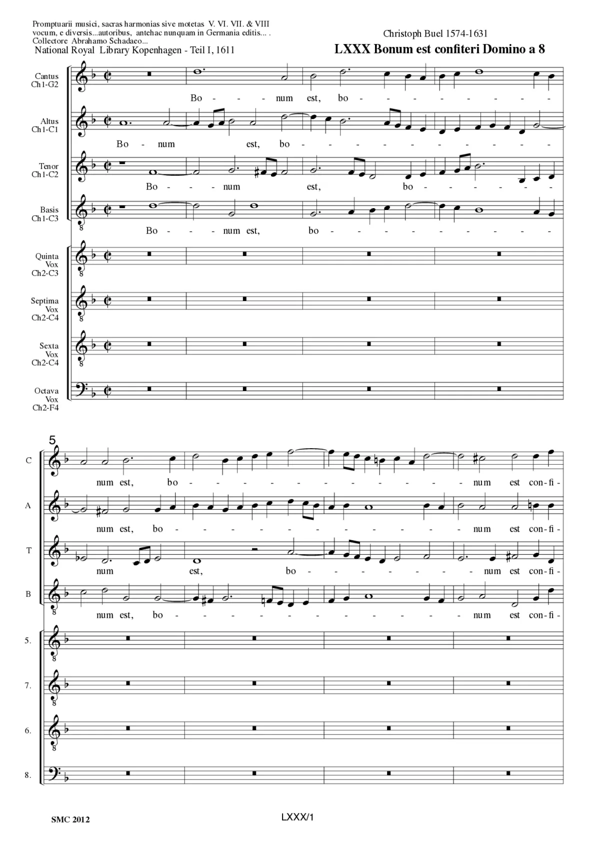 Bonum est confiteri Domino - Page 1