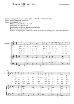 Dimmi, Filli mio ben