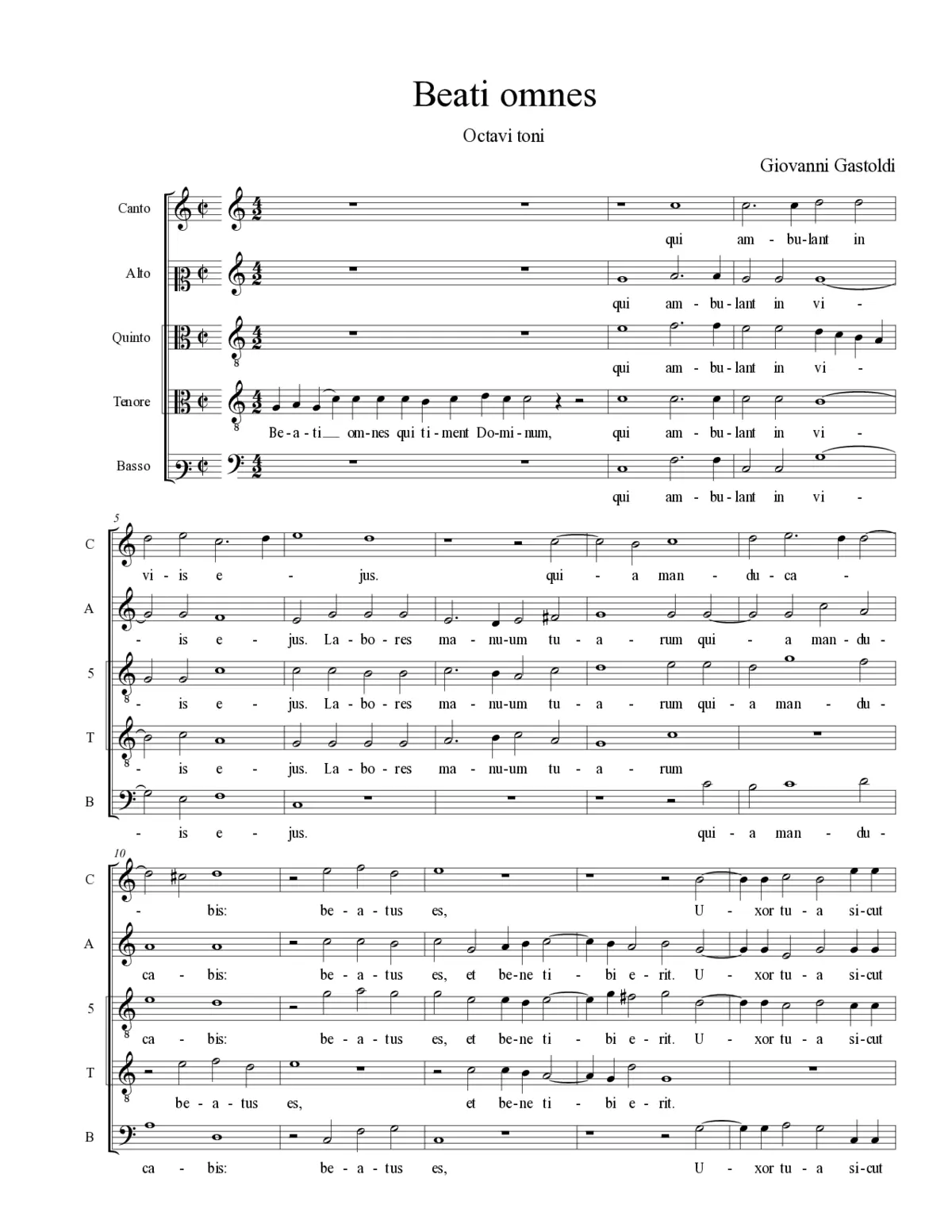 Beati omnes - Page 1
