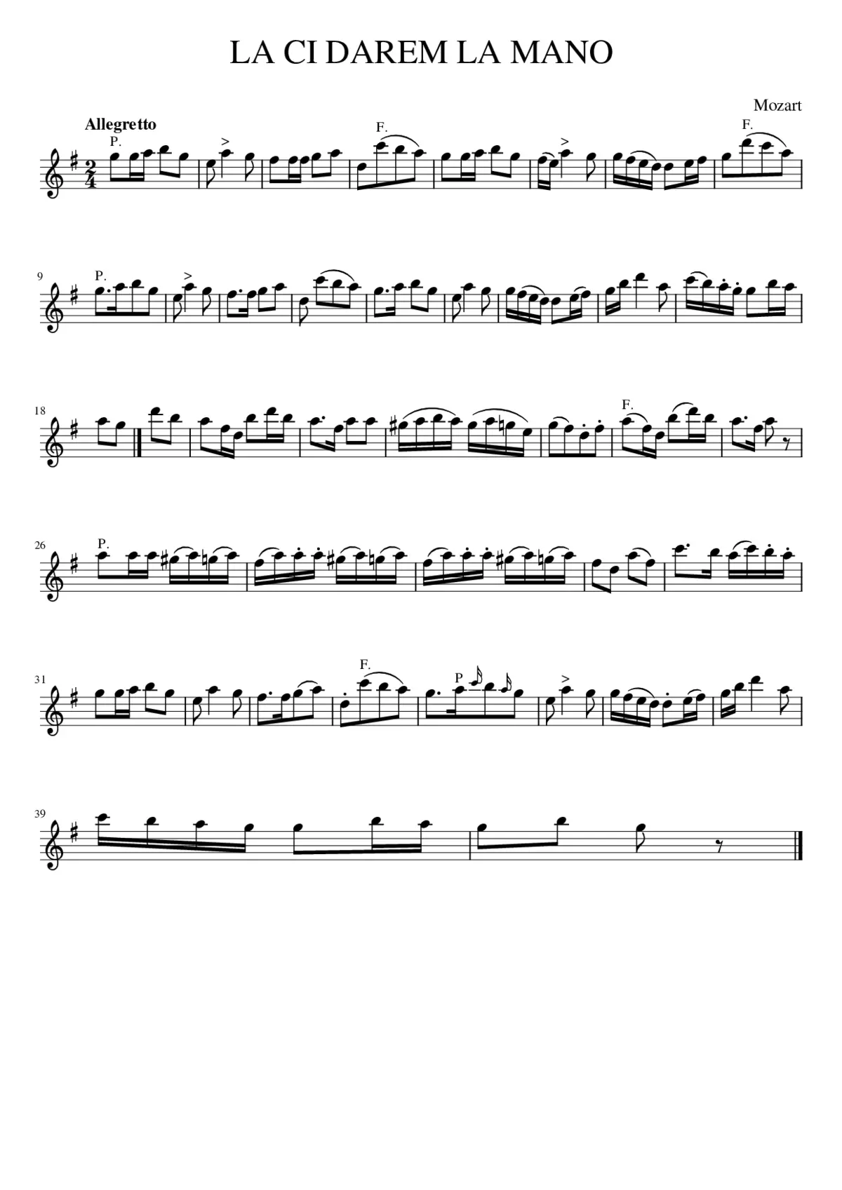 LA CI DAREM LA MANO - Page 1