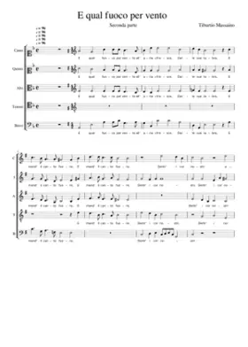 E qual fuoco per vento