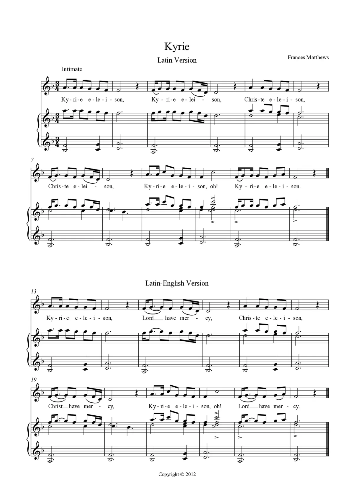 Kyrie - Page 1