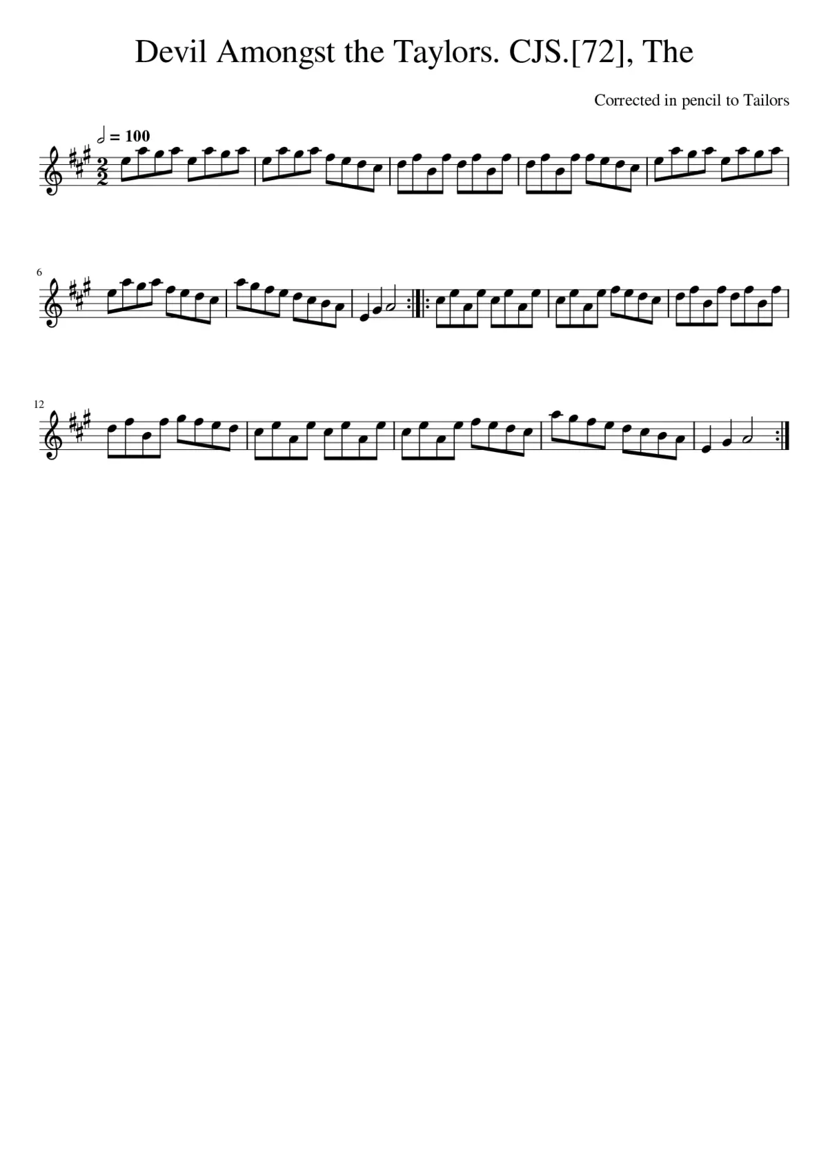 The Devil Amongst the Taylors. CJS. - Page 1