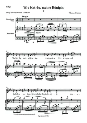 Wie bist du, meine Königin