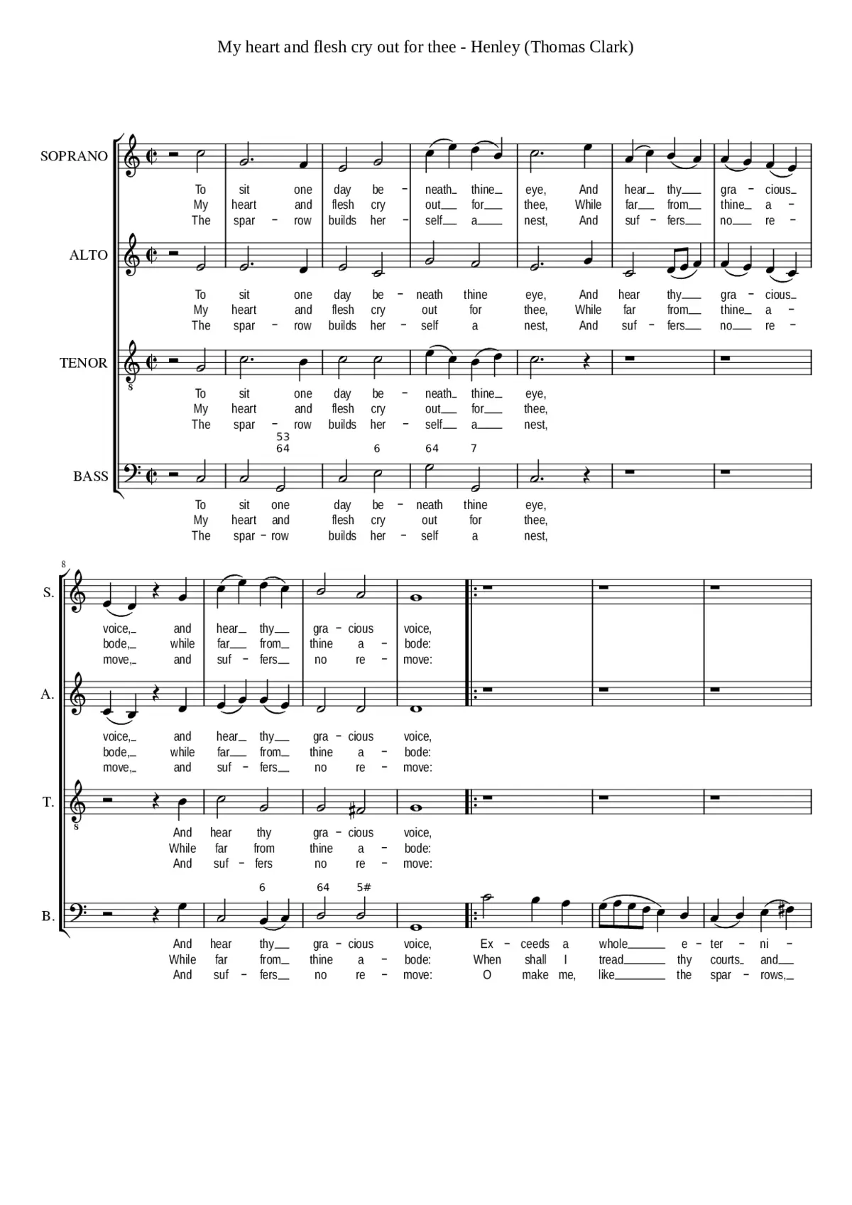 My heart and flesh cry out for thee - Page 1