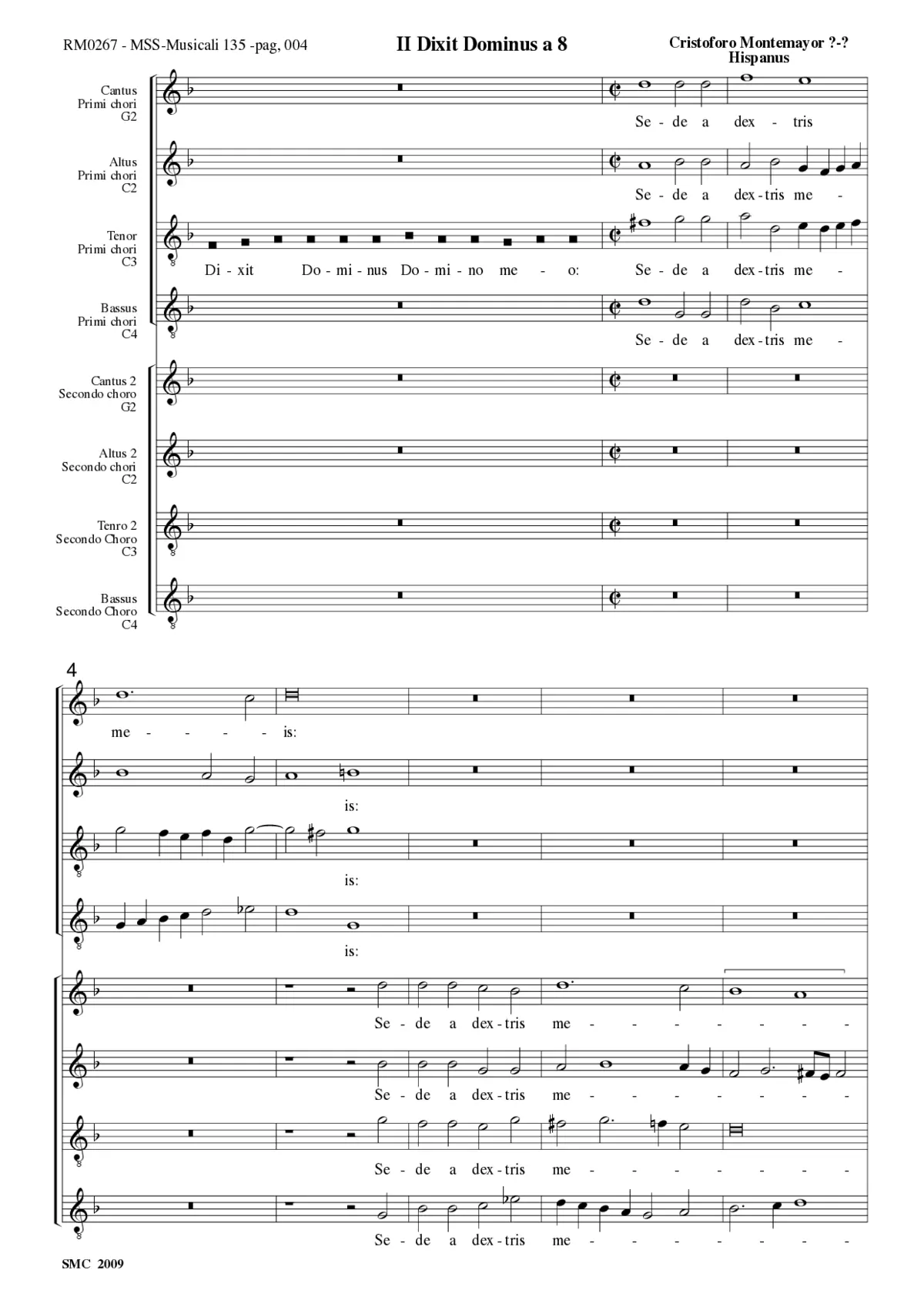 Dixit Dominus - Page 1