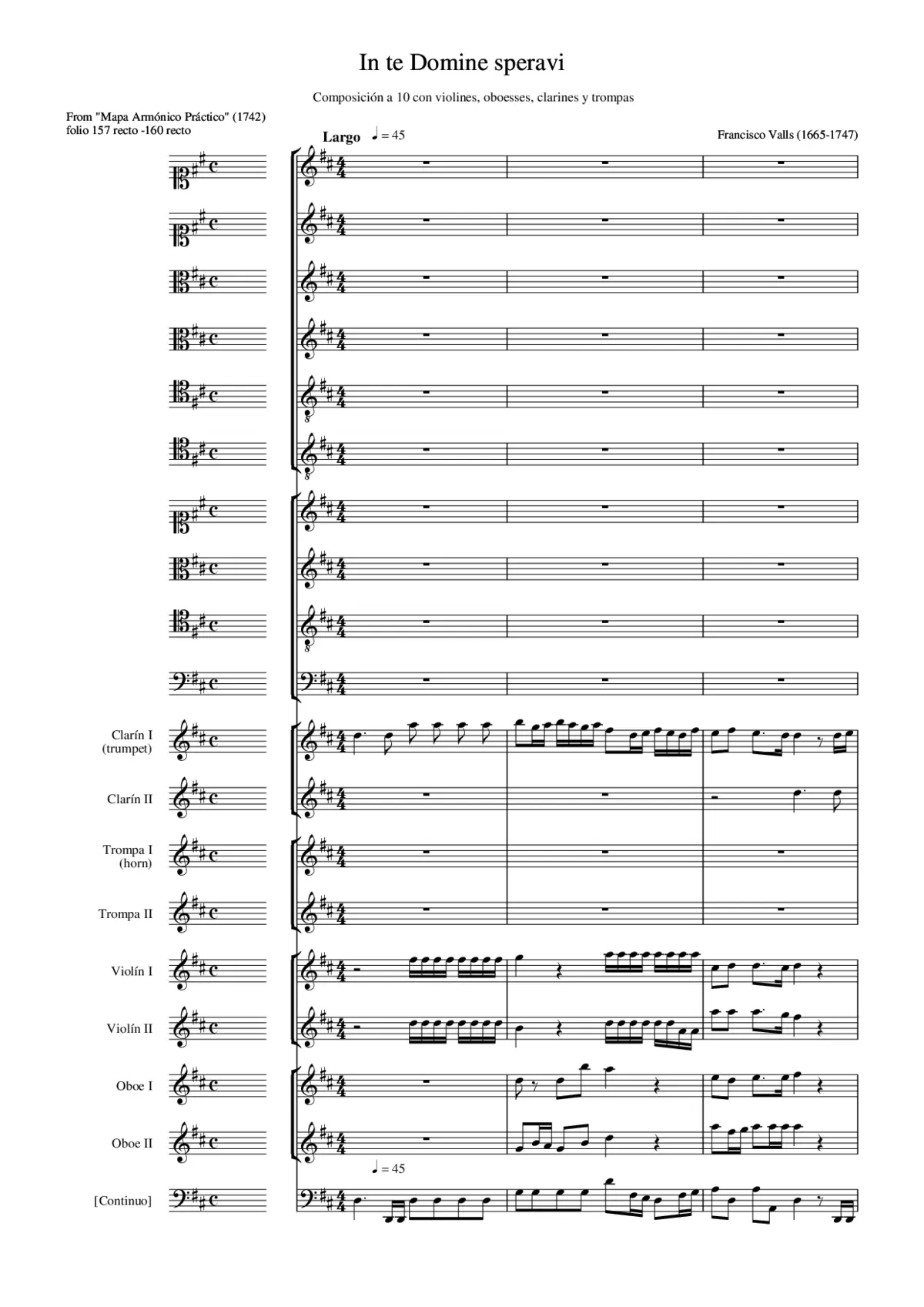 In te Domine speravi - Page 1