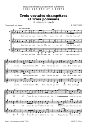 Trois vestales champêtres et trois polissons