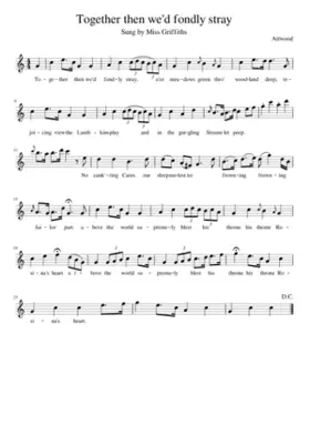 Together then we'd fondly stray