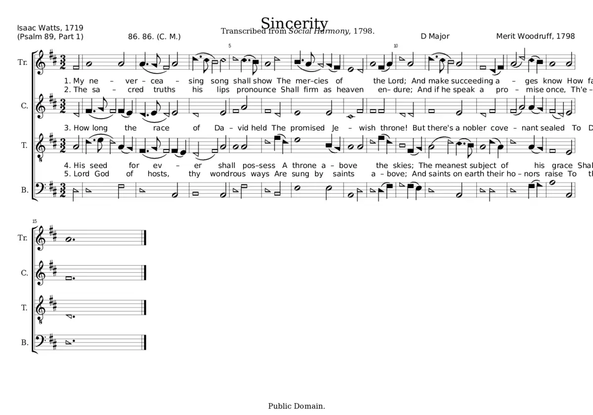 Sincerity - Merit Woodruff - Page 1
