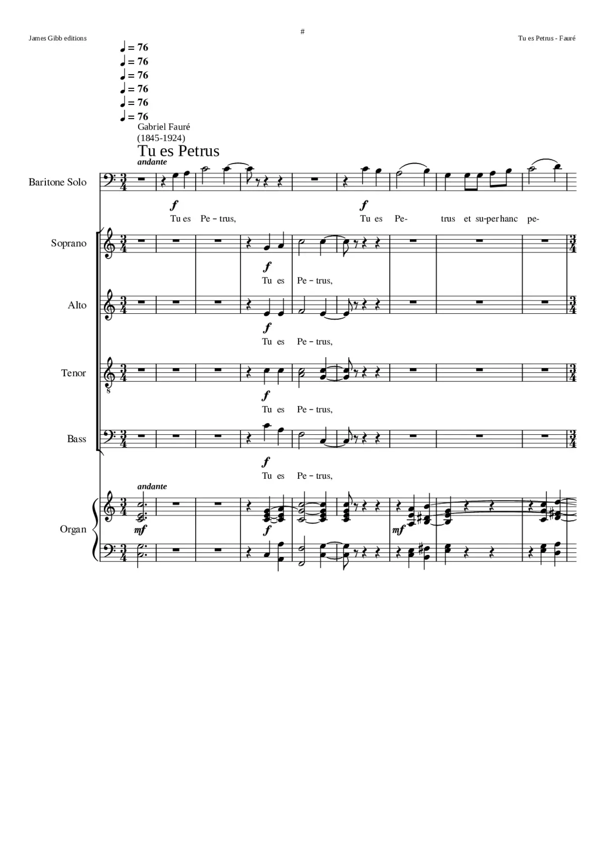 Tu es Petrus - Page 1