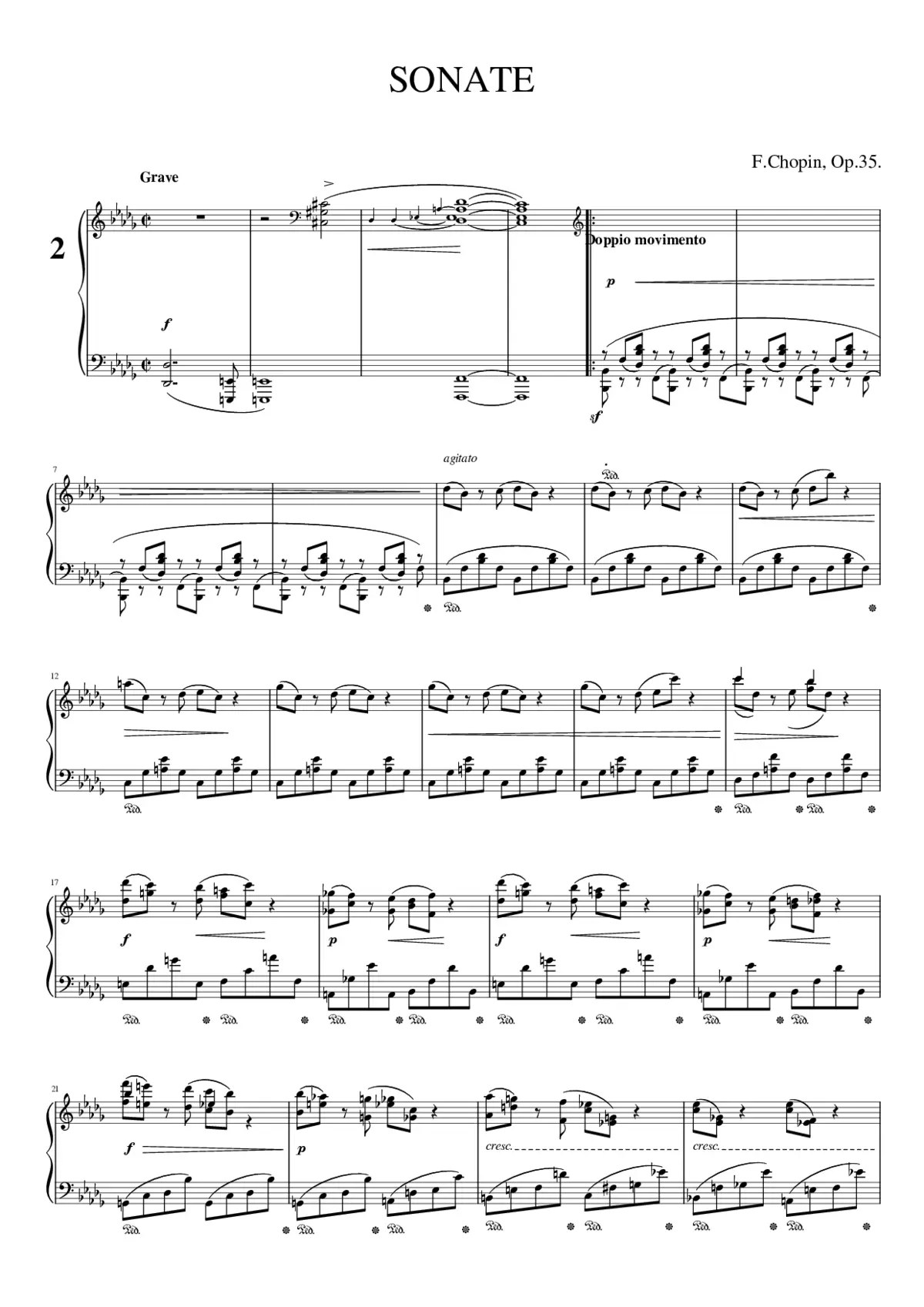 Piano Sonata No.2 Op.35 - Page 1