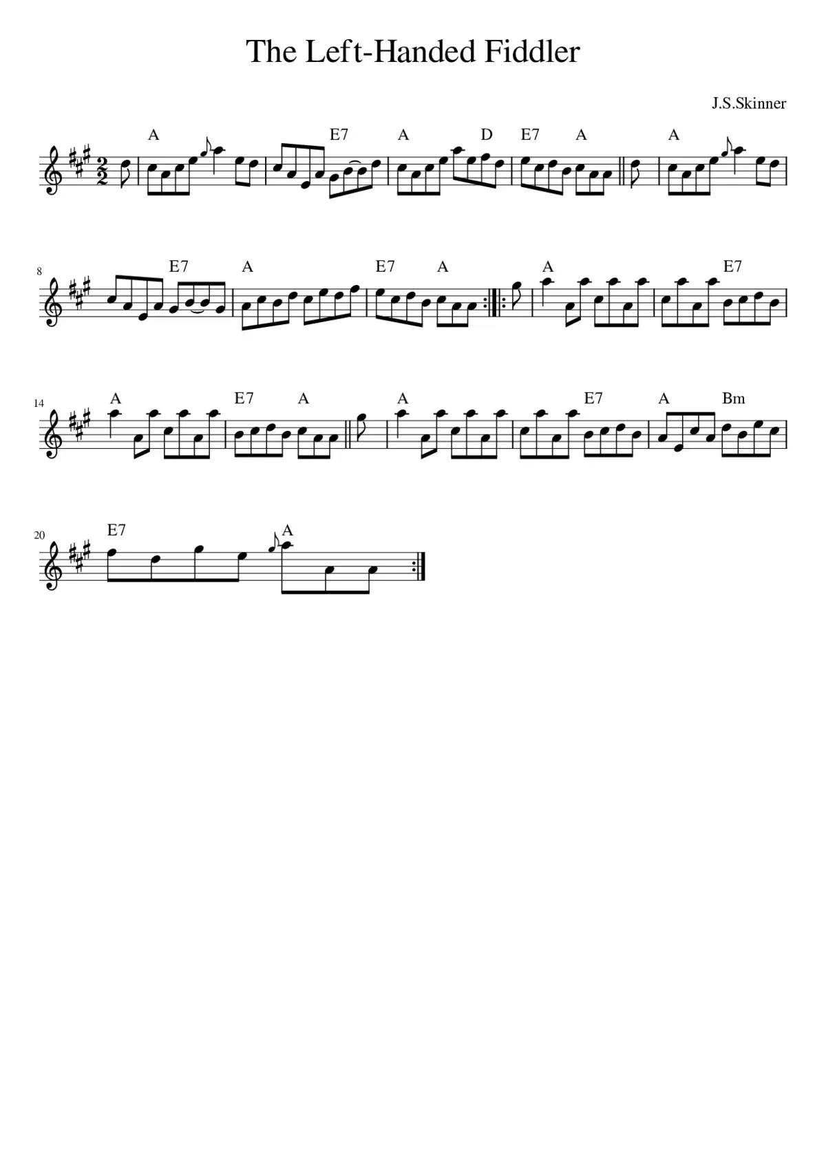 The Left-Handed Fiddler - Page 1
