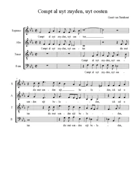 Compt al uyt zuyden, uyt oosten