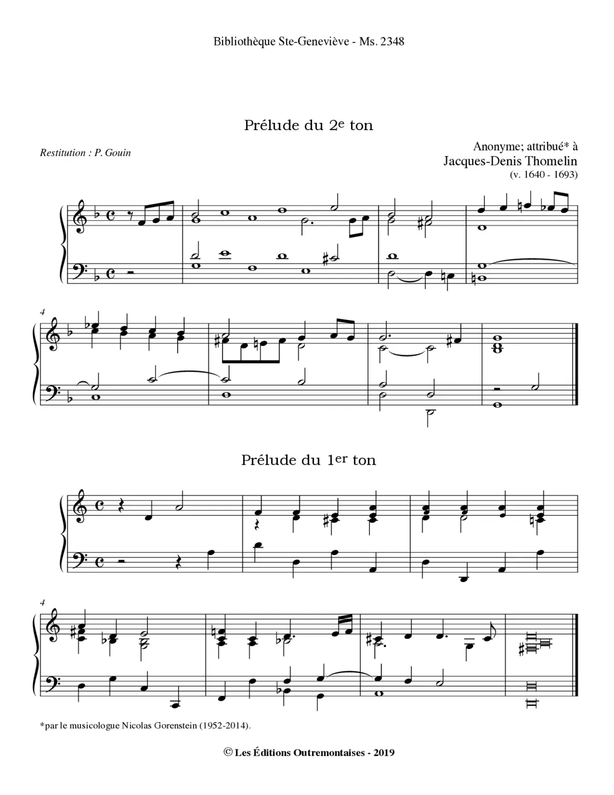 2 Preludes for organ - Page 1