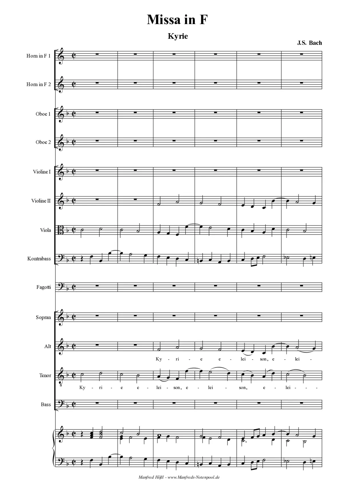 Missa in F, BWV 233 - Page 1