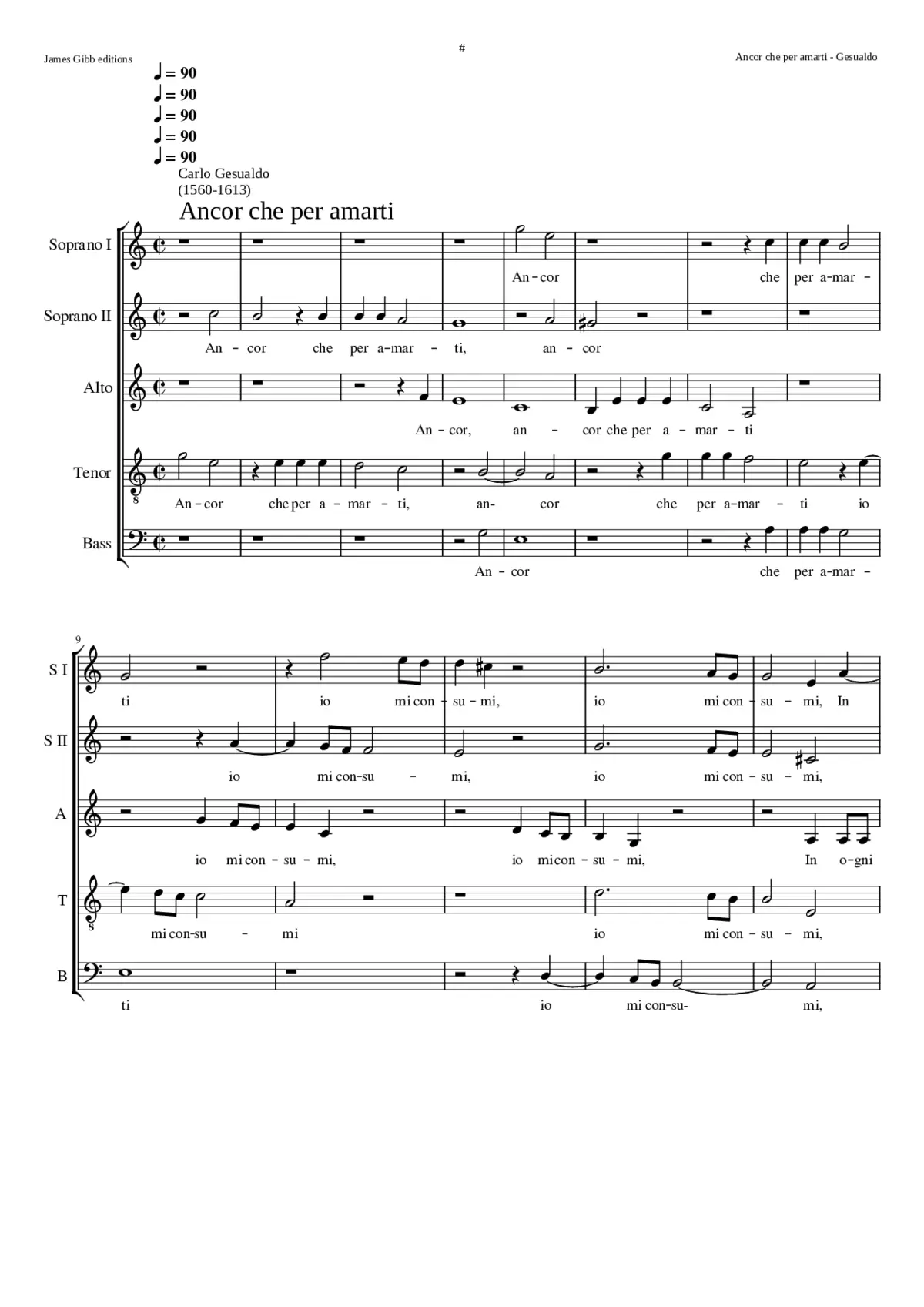 Ancor che per amarti - Page 1