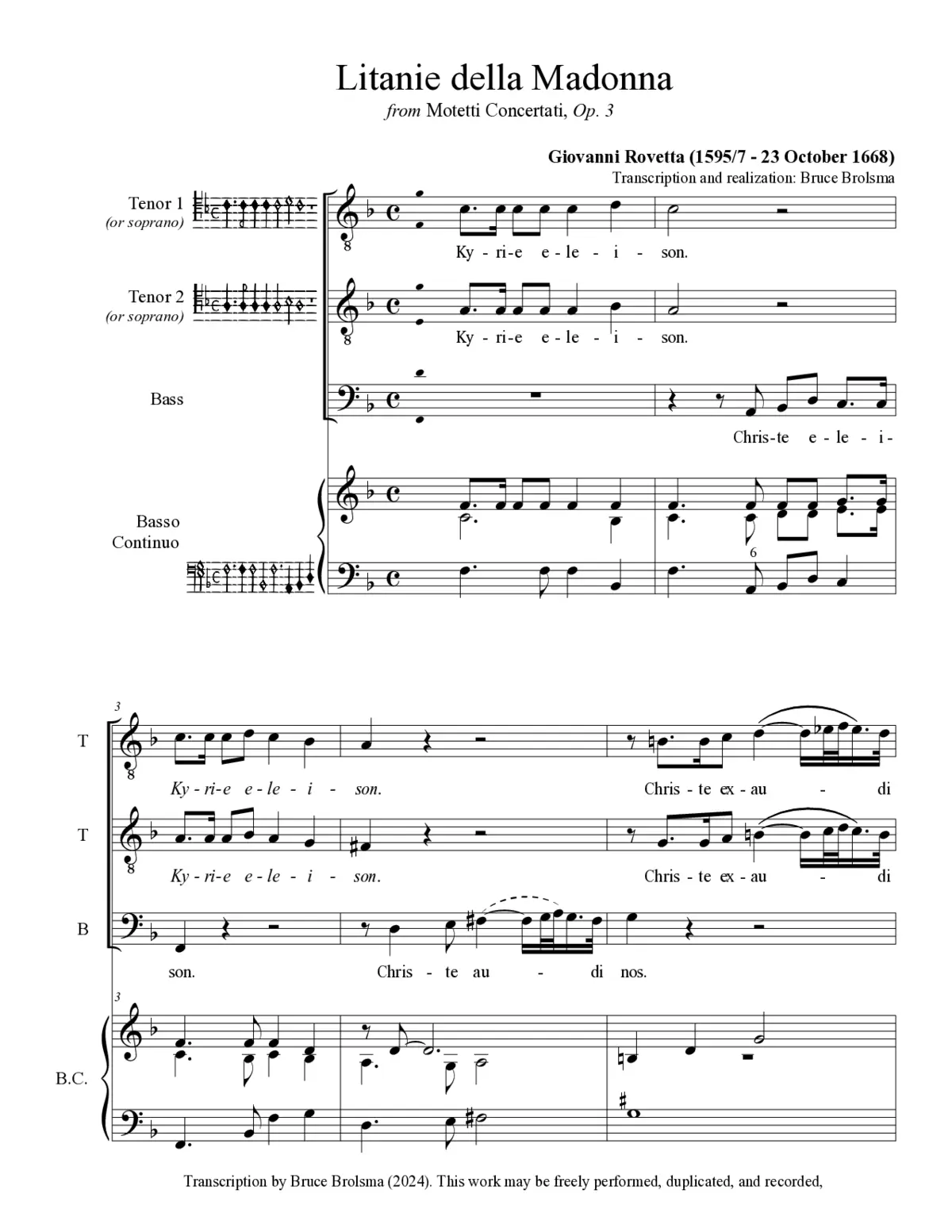Litanie della Madonna - Page 1