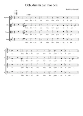 Deh dimmi car mio ben