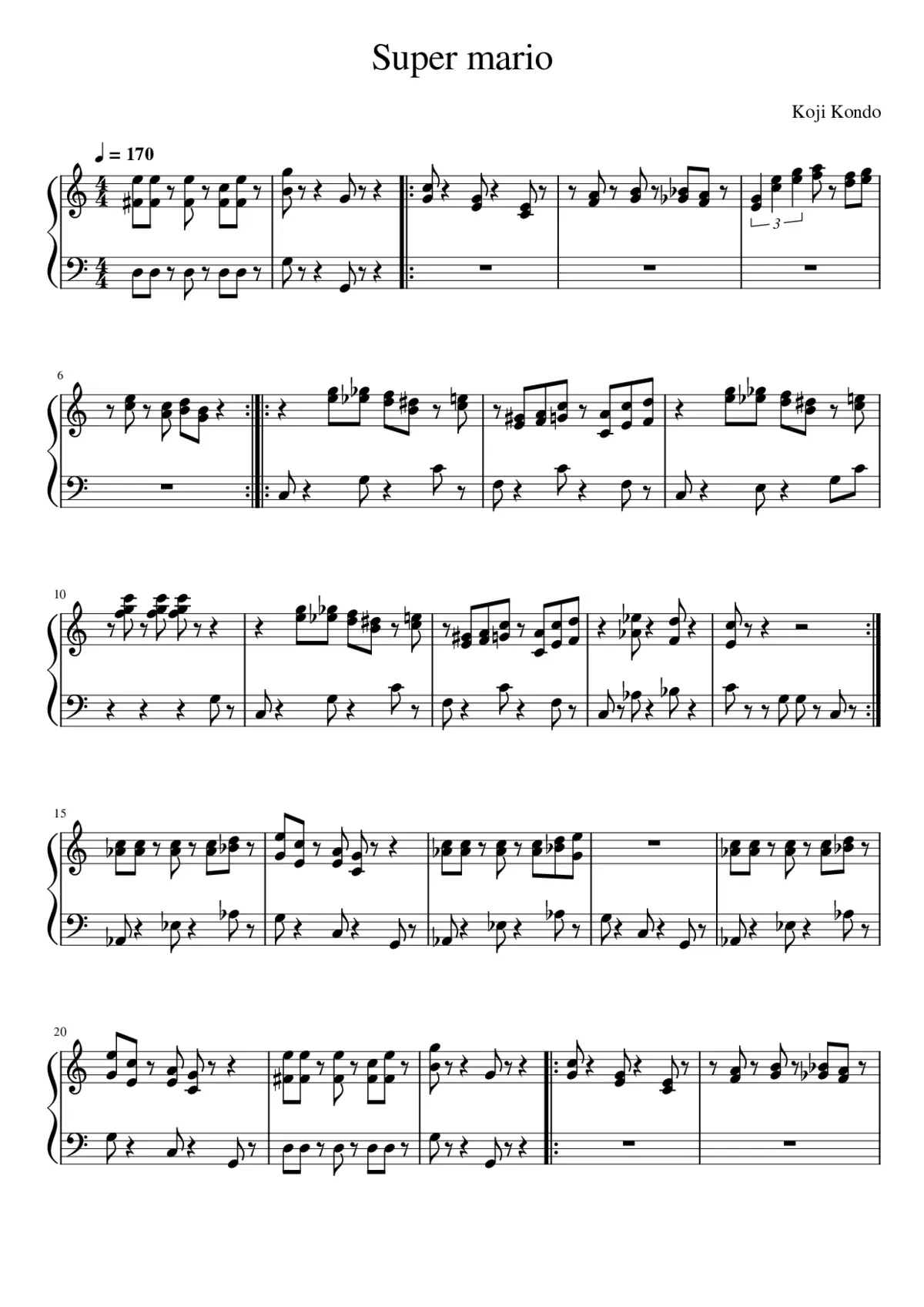 super mario theme - Page 1