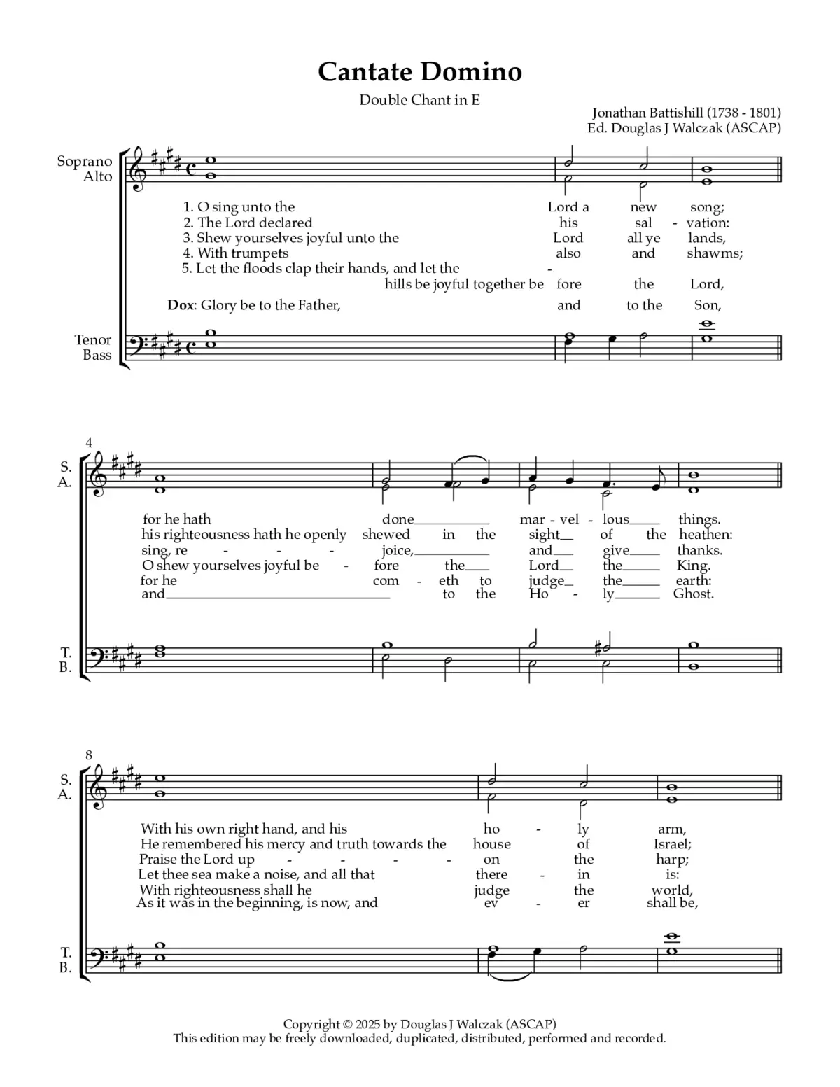 Cantate Domino - Page 1