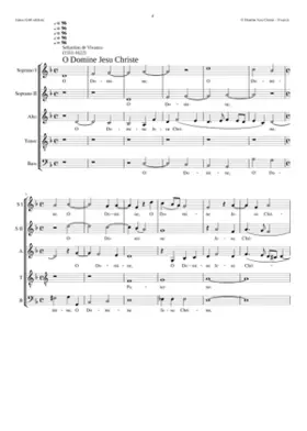 O Domine Jesu Christe