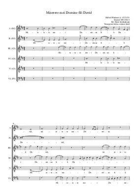 Miserere mei Domine fili David