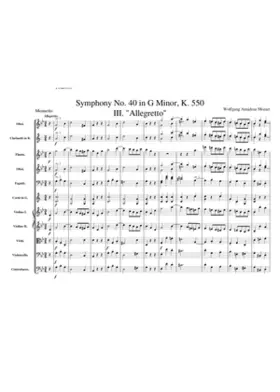 Symphony No.40 in G minor K.550