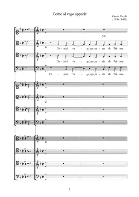 Come al vago apparir