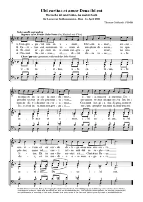 Ubi caritas et amor Deus ibi est