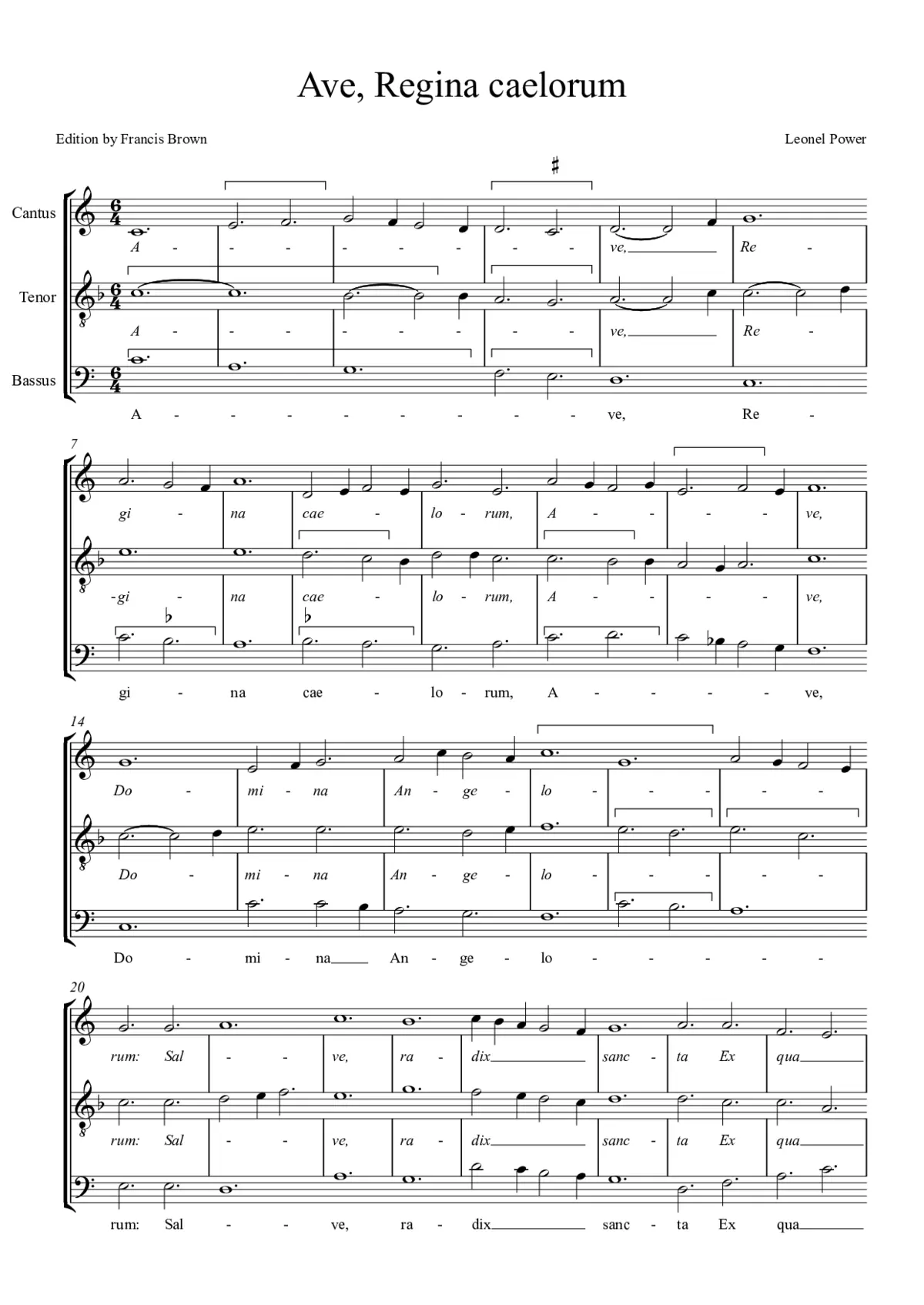Ave Regina a 3 - Page 1