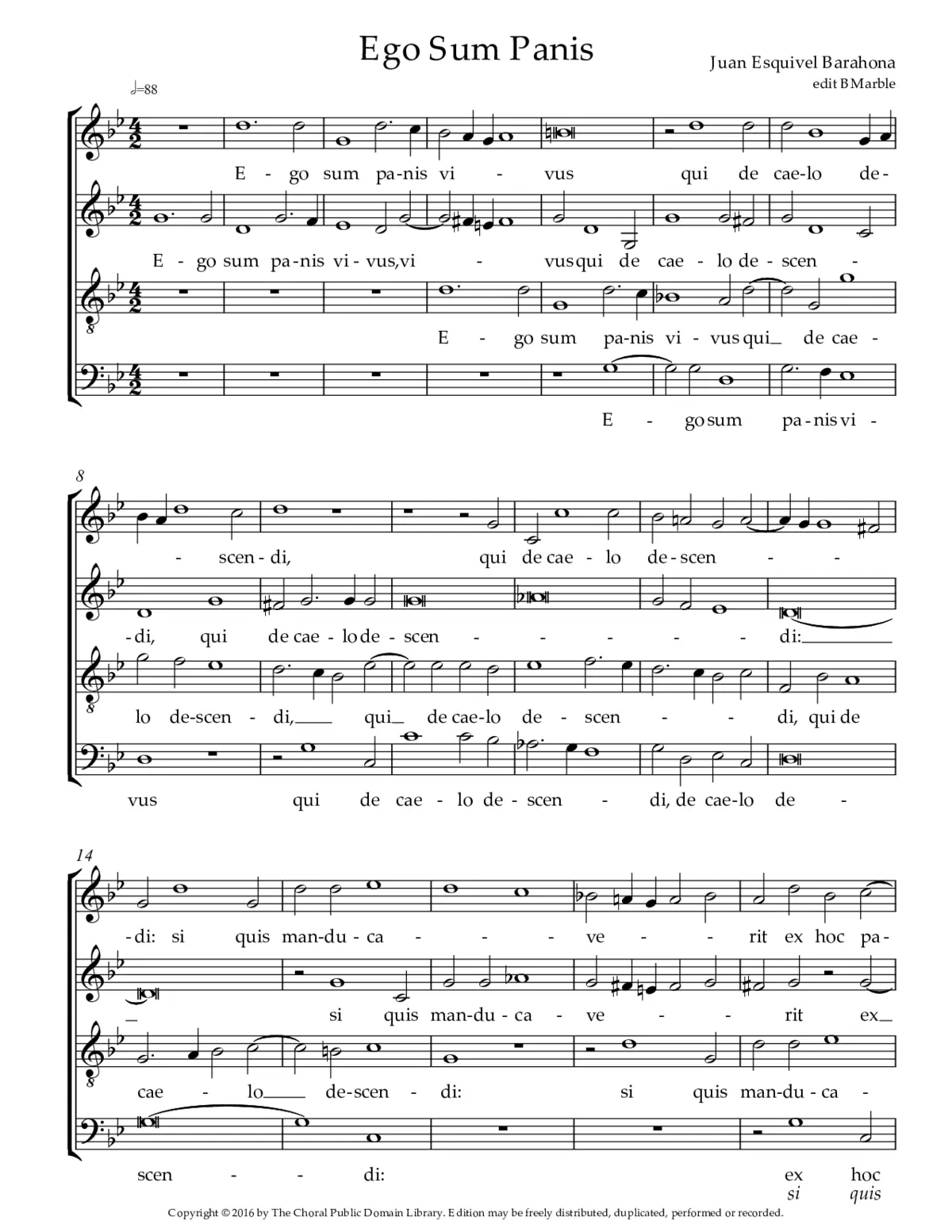 Ego sum panis vivus - Page 1