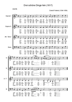 Drei schöne Dinge fein