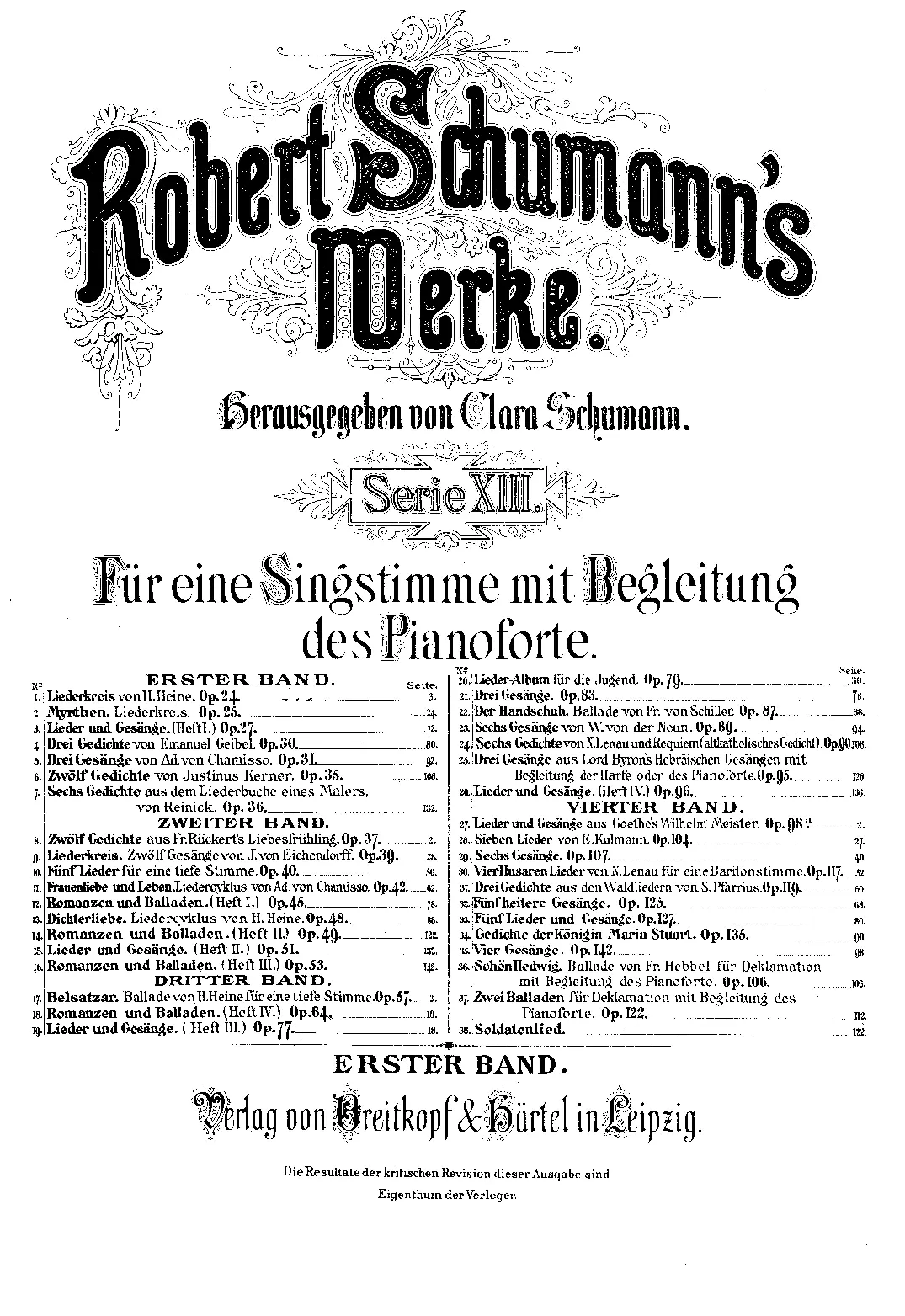 Liederkreis - Page 1