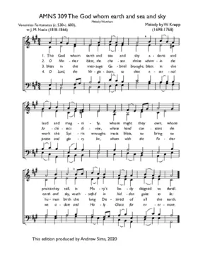 The God whom earth and sea and sky